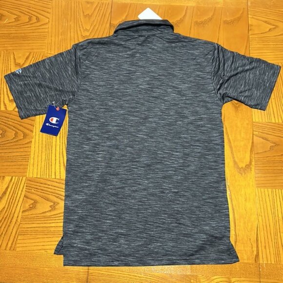 Mens POLO Shirt UGA Georgia Bulldogs DAWGS Champion Dark Grey Heather NWT M - Picture 2 of 11